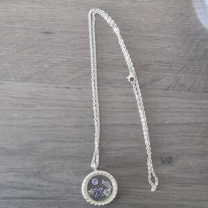 Silver Pendant Necklace with Cruise Charms